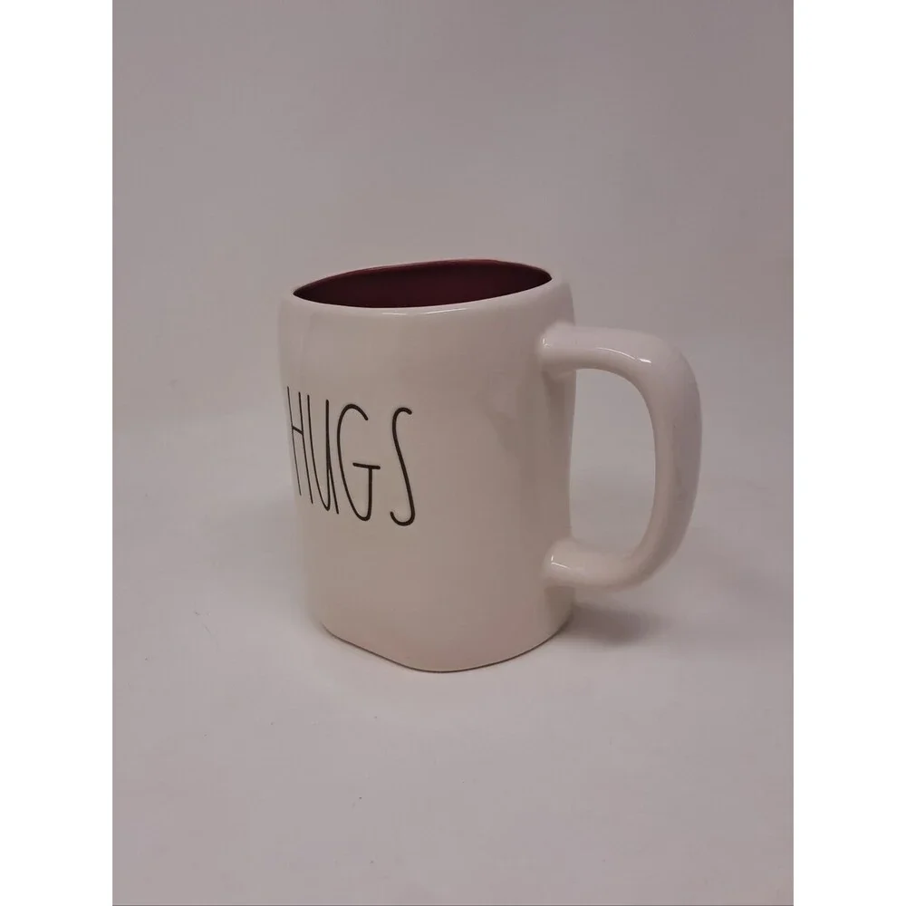 Rae Dunn Mug Artisan Collection Hugs Kissses Coffee Cup Drinkware Gift HQ